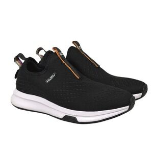 Kuru Atom Womens 9.5 Black Knit Slip On Walking Laceless Sneakers 20850195